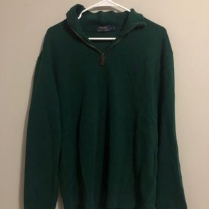 Green Ralph Lauren polo 1/3 zip up